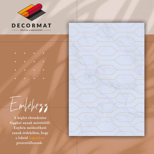 Teppich pvc Marmor verziert