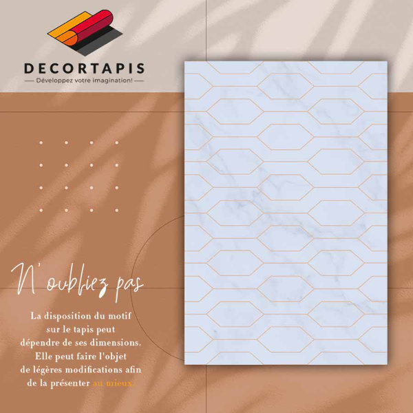 Teppich pvc Marmor verziert