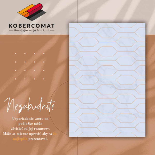 Teppich pvc Marmor verziert
