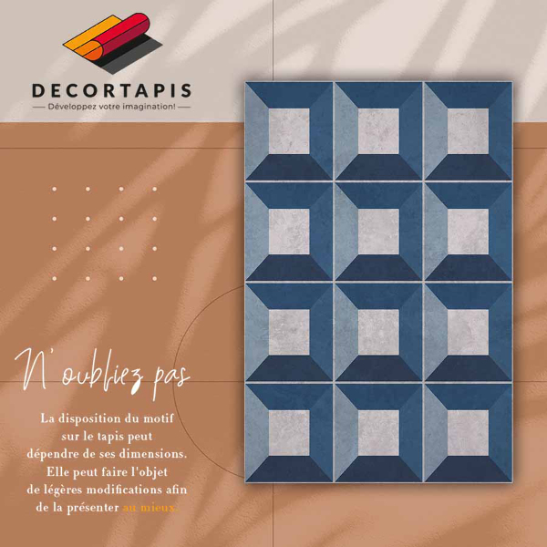 Vinyl teppich Cubist Blocks