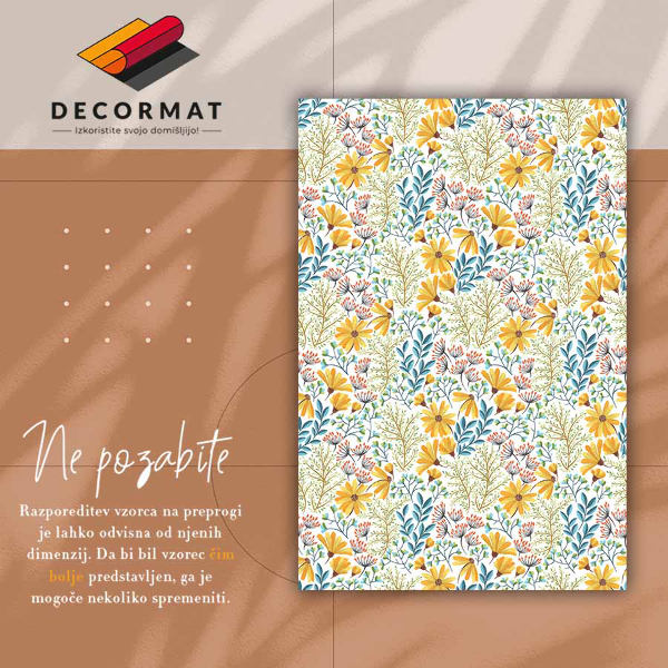 Pvc teppich Frühlingsblumen
