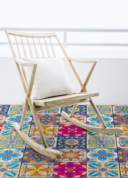 Vinyl teppich läufer Portugiesische Fliese