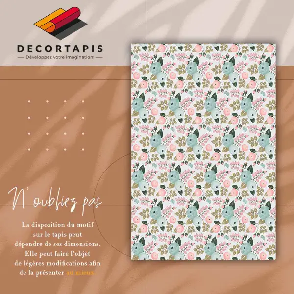 Teppich pvc Blume