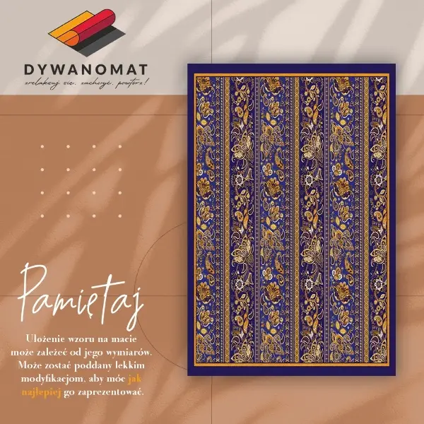 Teppich auf pvc Vintage Paisley