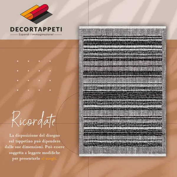 Vinyl teppich Schwarze Streifen