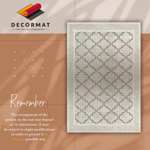 Teppich auf pvc Marokkanisches Design
