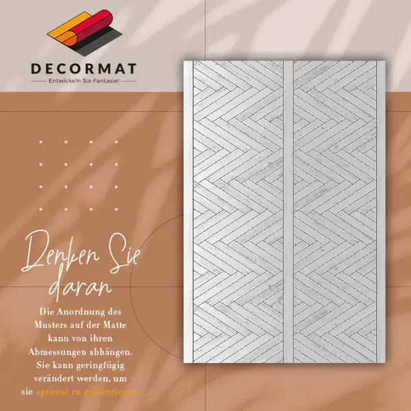 Pvc teppich Bretter in Herringbone