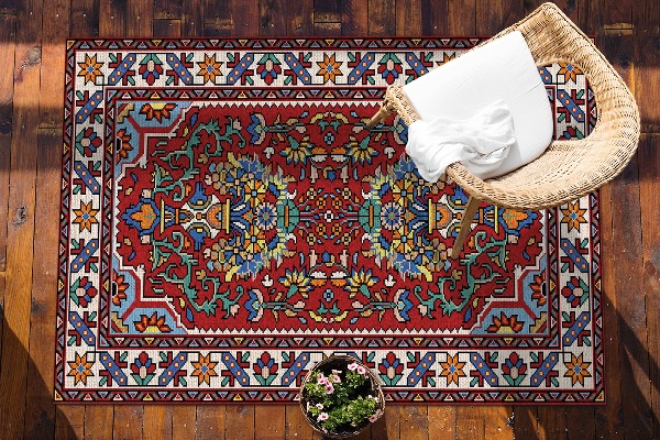 Teppich terrasse Alter persischer Stil