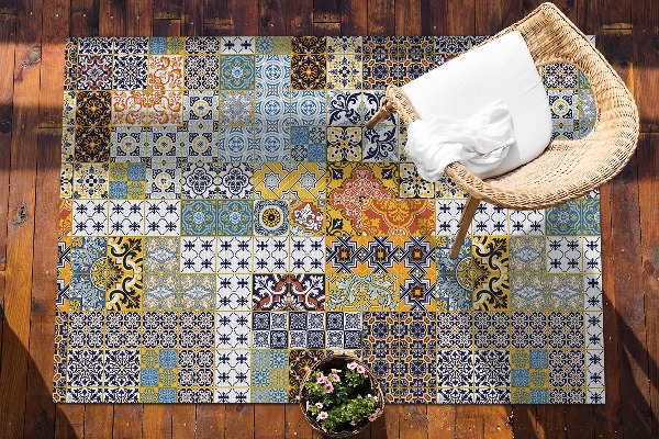 Terrassenteppich Abstraktes Mosaik