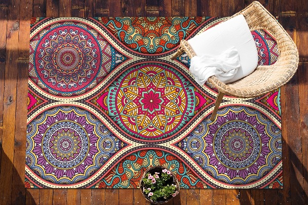 Gartenteppich Bunte Mandala