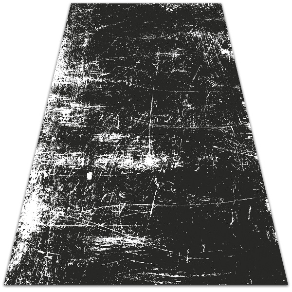Teppich außenbereich Schwarzer zerkratzter Beton