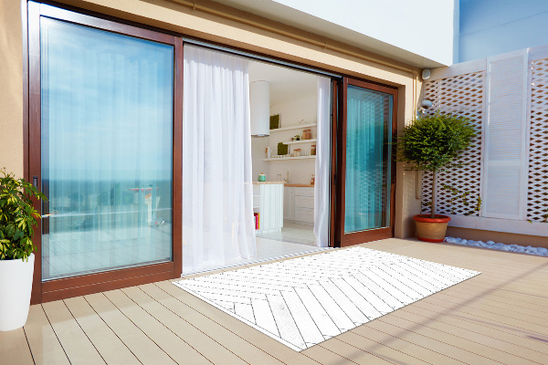Terrassenteppich Weiße Boards