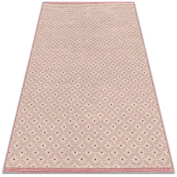 Teppich terrasse Rosa orientalisches Muster