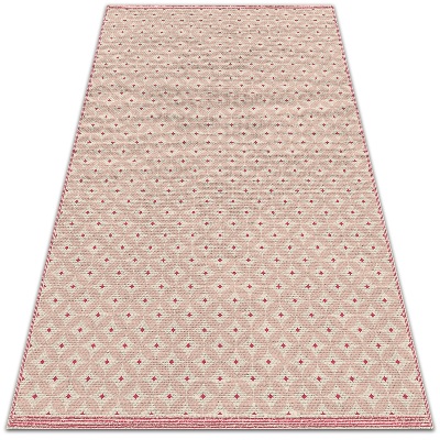 Teppich terrasse Rosa orientalisches Muster