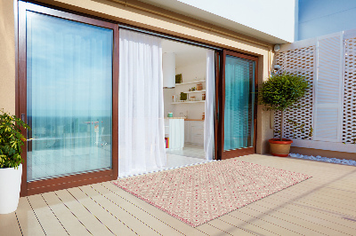 Teppich terrasse Rosa orientalisches Muster