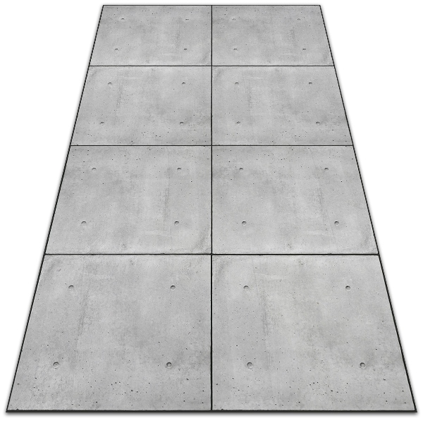 Teppich terrasse Betonplatten