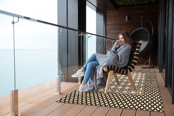 Terrassenteppich Kleines Muster