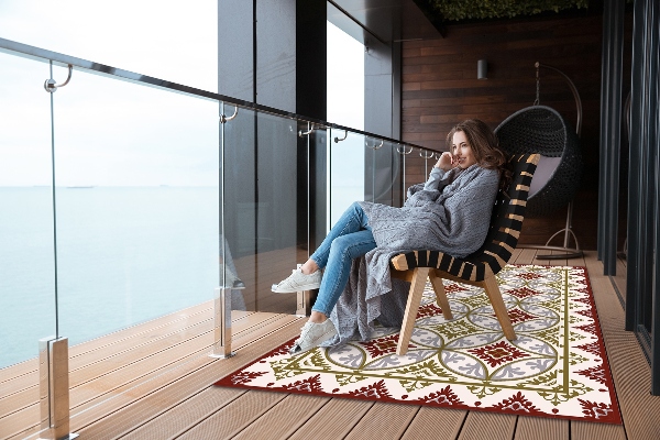 Outdoor teppich Geometrisches Muster