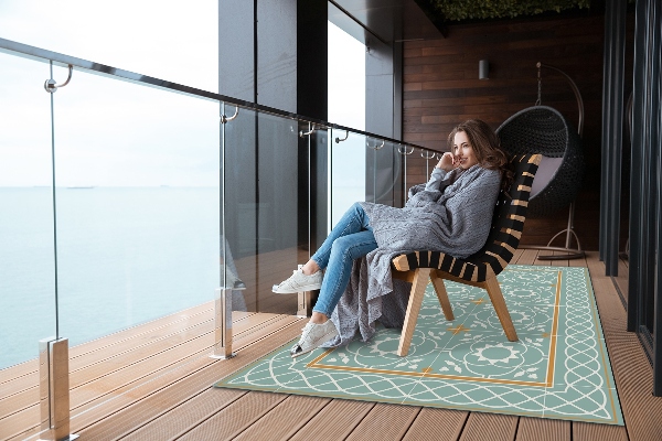 Teppich terrasse Vintage-Symmetrie