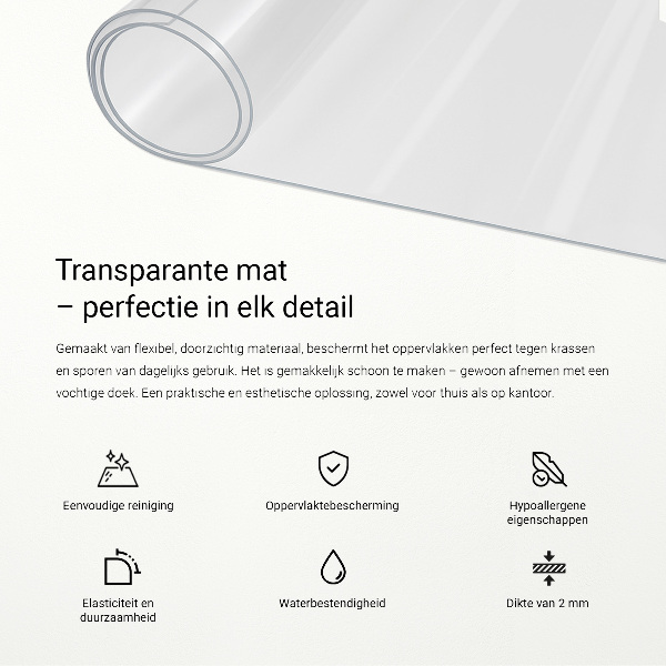 Weiches Glas für den Schreibtisch