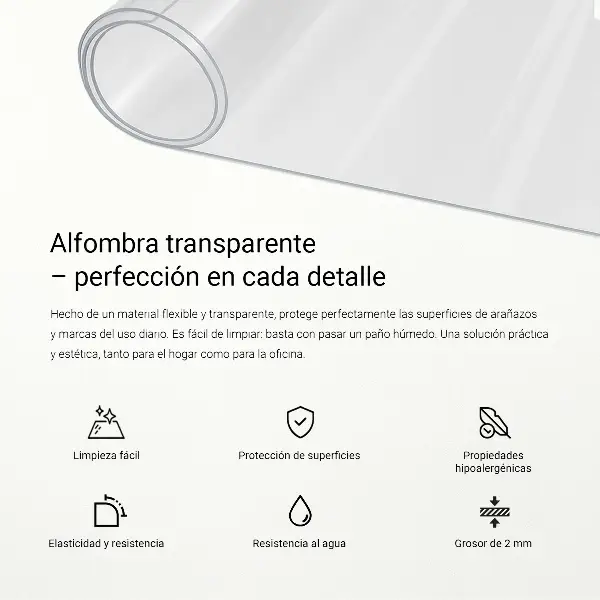 Weiches Glas transparent