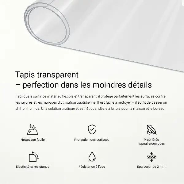 Weiches Glas transparent