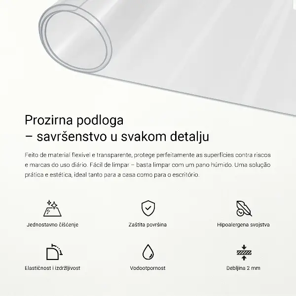 Weiches Glas transparent