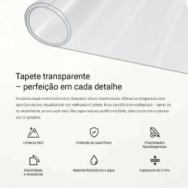 Weiches Glas transparent