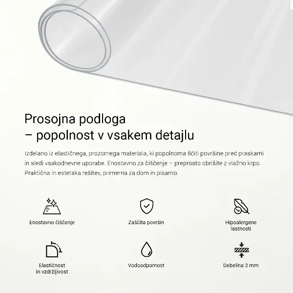 Weiches Glas transparent
