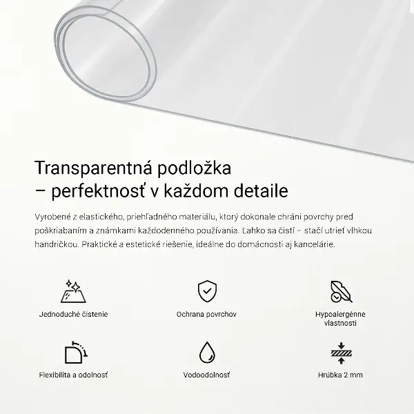 Weiches Glas transparent