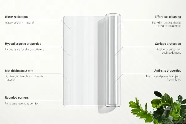 Weiches Glas transparent