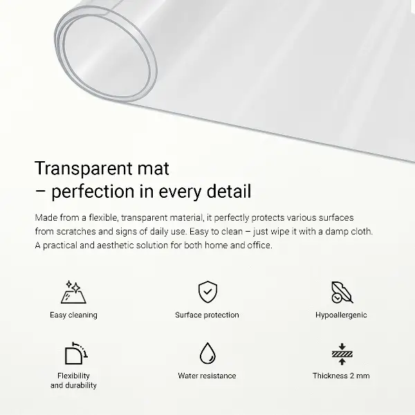 Weiches Glas transparent