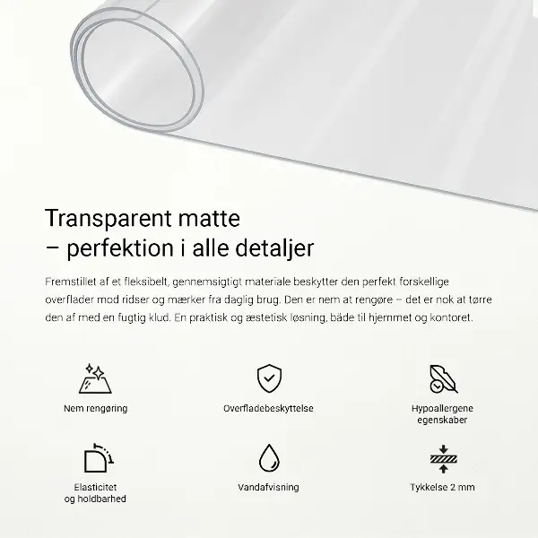 Weiches Glas transparent