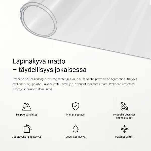 Weiches Glas transparent