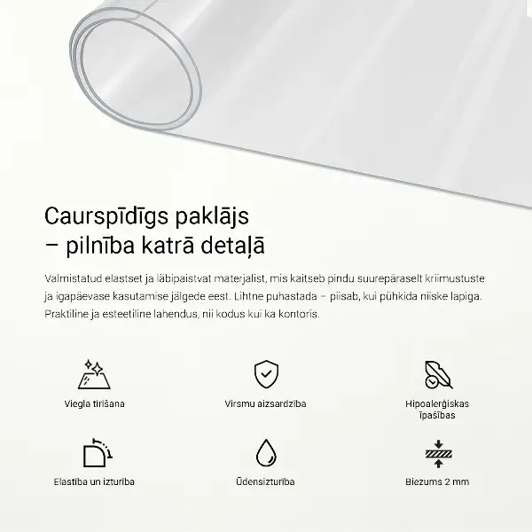 Weiches Glas transparent