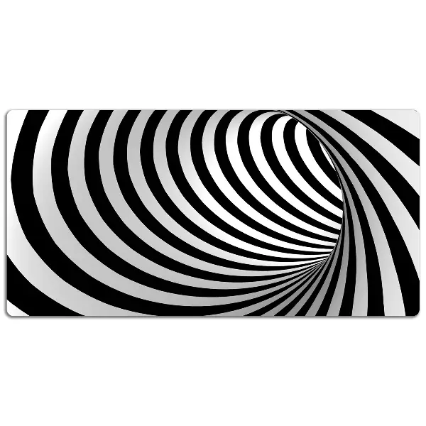 Schreibtisch Unterlegmatte Schwarzweiss-Whirl