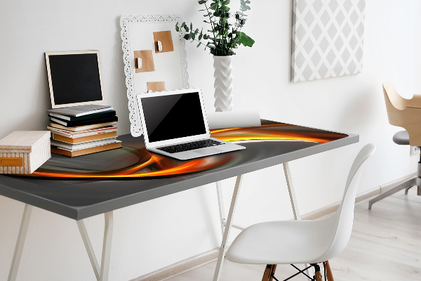 PVC Schreibtischmatte Orange Abstraktion.