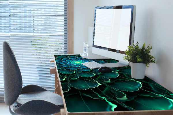 PVC Schreibtischmatte Grüne Blume
