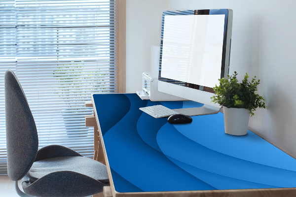 PVC Schreibtischmatte Blauer Übergang
