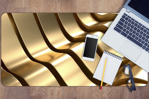 Büro-Schreibtischmatte Goldene Elemente