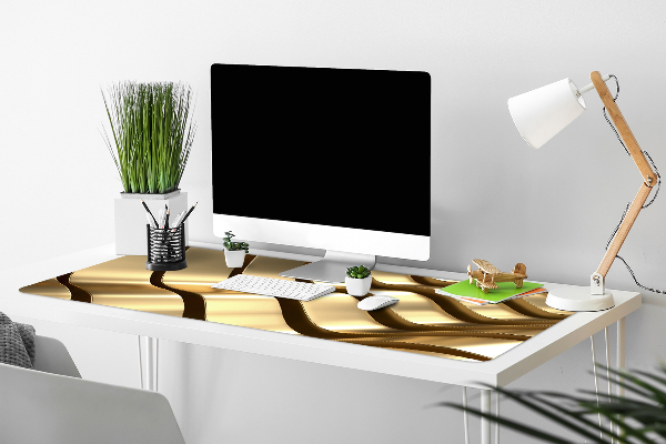 Büro-Schreibtischmatte Goldene Elemente