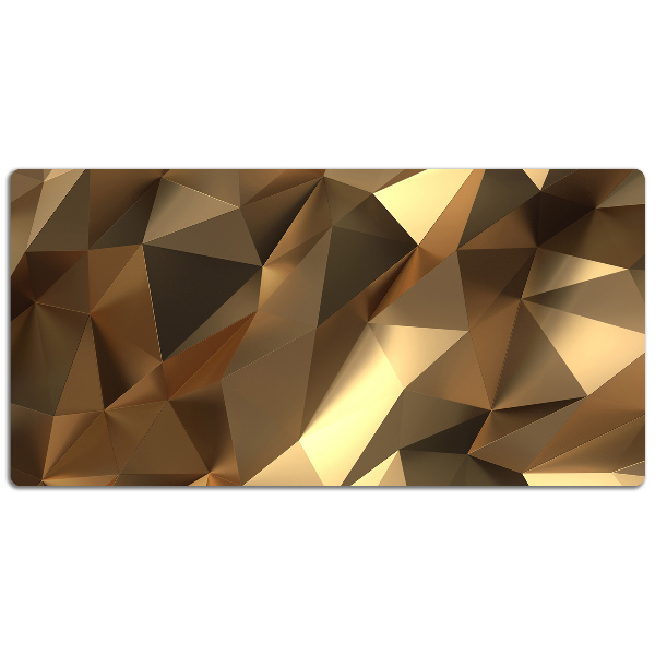 Schreibtisch Unterlegmatte Goldfolie