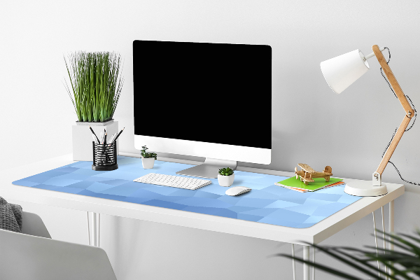 Büro-Schreibtischmatte Blaue Abstraktion.