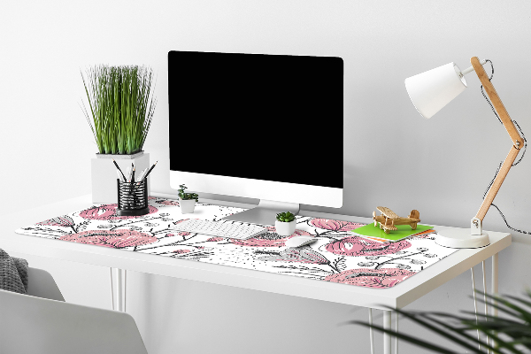Büro-Schreibtischmatte Pastellrosenkunst