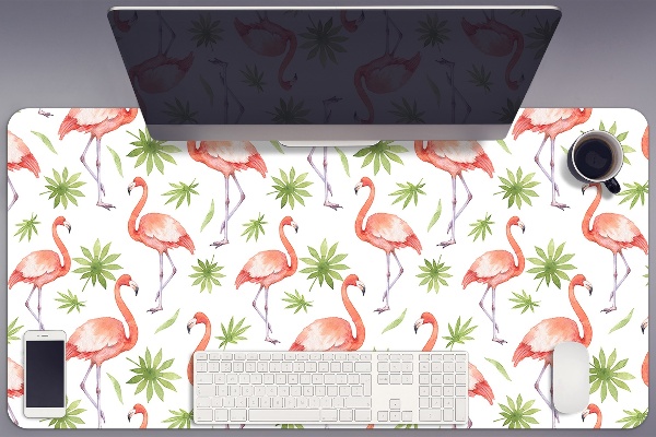 Schreibtischunterlage Flamingos