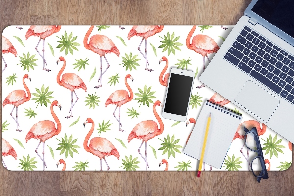 Schreibtischunterlage Flamingos