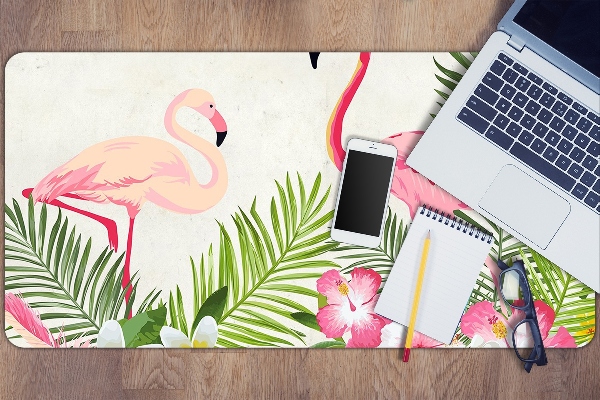 Schreibtisch Unterlegmatte Zwei Flamingos