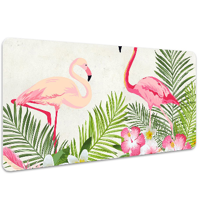 Schreibtisch Unterlegmatte Zwei Flamingos