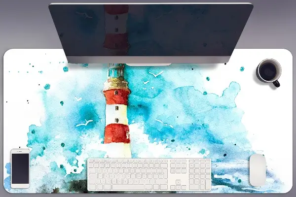 Büro-Schreibtischmatte Leuchtturm