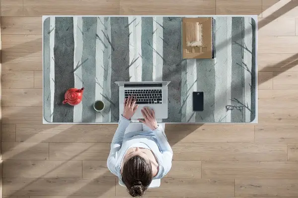 Büro-Schreibtischmatte 3D-Streifenmuster.